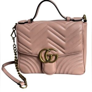 GG Inspired Marmont Matelassé Top handle shoulder bag